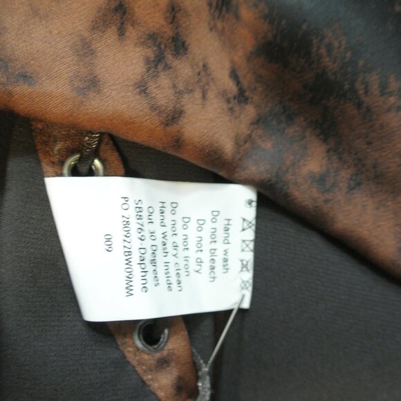 NEW House of CB 'Daphne' Antique Copper Lace up Mini Dress Size S #2016 - Picture 10 of 10